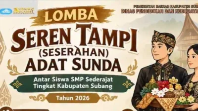Disdikbud Subang Gelar Lomba Seren Tampi Adat Sunda Antar Siswa SMP Sederajat, Ini Cara Daftarnya