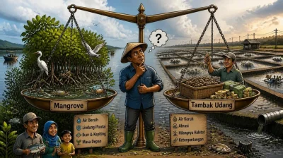 Dilema: Hutan Mangrove dan Tambak Udang, Mana yang Lebih Menguntungkan?