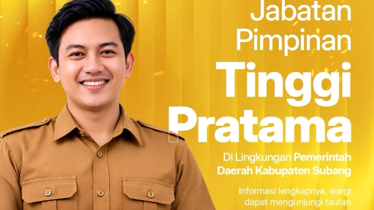 Seleksi Terbuka Jabatan Pimpinan Tinggi Pratama Subang Dibuka, Ini 5 Formasi dan Jadwalnya