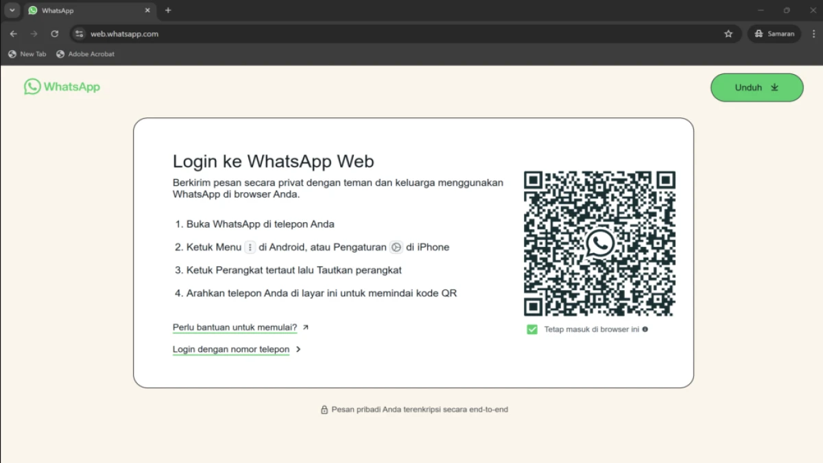 Login WhatsApp Web Scan QR Code: Panduan Lengkap dan Mudah! | Pasundan ...