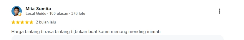 Ulasan Pelanggan Rumah Makan Purnama Ulasan pelanggan untuk Rumah Makan Purnama