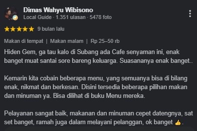 Ulasan Pengunjung di Google Maps