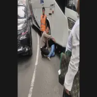 Kecelakaan di Lembang: Bus Pariwisata Tabrak Motor, Satu Korban Meninggal Dunia