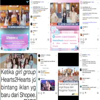 Hearts2Hearts Nyanyikan Jingle Lebih Hemat Lebih Cepat Dalam Bahasa Indonesia di Iklan Shopee 9.9 Super Shopping Day