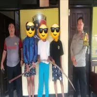 Tiga Pelajar Terduga Geng Motor di Subang, Polsek Patokbeusi Gagalkan Tawuran di Jalur Pantura Diamankan