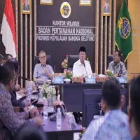 Beri Arahan ke Jajaran di Kepulauan Bangka Belitung, Menteri Nusron: Tugas Kita Memastikan Tanah Rakyat Aman