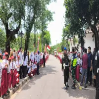Suasana Penyambutan Pangdam III Siliwangi, Masyarakat Kampung Cigarukgak Antusias