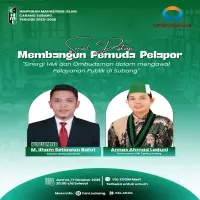 HMI Subang dan Ombudsman RI Sinergi Bangun Pemuda Pelopor untuk Perbaikan Pelayanan Publik