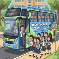 Agar Siswa yang Jauh Tidak Bawa Motor, Angkutan Umum Gratis Bagi Pelajar Solusinya ?