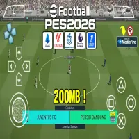 Download Game eFootball PES 2026 PPSSPP Ukuran Kecil: Liga Indonesia & Eropa Terbaru Camera PS5 Android