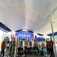 Hari Bhakti Ke-1 Kementrian Imigrasi dan Pemasyarakatan, Bagikan 1.000 Bansos di Lapas Subang