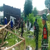 Danramil Purwadadi di Subang Pimpin Karya Bakti Pemulihan Pasca bencana di Desa Gandasari