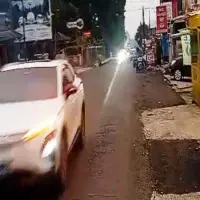 Baru Diperbaiki, Jalan Ciater-Lembang di Subang Rusak Lagi