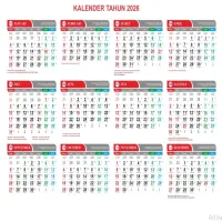 Daftar Libur Di Kalender Nasional 2026, Ternyata Banyak Peluang Long Weekend Tahun Depan
