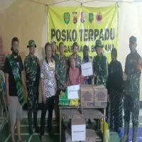 Kodim 0605/Subang Gerak Cepat, Salurkan Bantuan Sembako untuk Warga Cisalak yang Terdampak Banjir