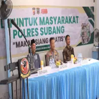 Polres Subang Tebar Kepedulian Lewat Program Makan Siang Gratis bagi Ojol dan Warga