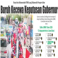 Buruh Kecewa Keputusan Gubernur, Hanya Satu Rekomendasi UMSK yang Diakomodir Pemprov Jabar