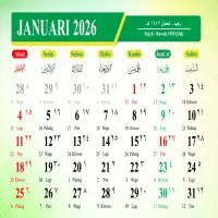 Kalender Januari 2026: Daftar Libur Nasional, Long Weekend, dan Hari Besar