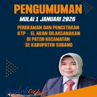 Kabar Baik! Mulai 2026, Urus KTP-el di Subang Bisa Langsung di Kecamatan