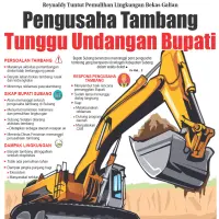 Reynaldy Tuntut Pemulihan Lingkungan Bekas Galian, Pengusaha Tambang Tunggu Undangan Bupati