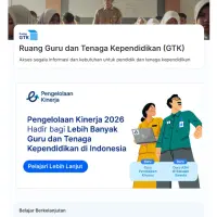 Ruang GTK 2026 Resmi Jadi Pusat Pengelolaan Kinerja Guru Nasional