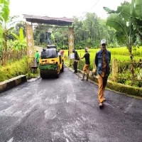 Jalan Desa Sagalaherang Kidul di Subang Leucir, Permudah Akses Bagi Pertanian