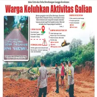 Warga Keluhkan Aktivitas Galian di Desa Bendungan Subang, Jalan Licin dan Berdebu Ganggu Kesehatan