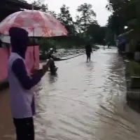 Sungai Cipunagara Meluap, Warga Dihimbau Waspada