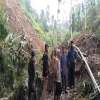 Pemdes Sukajaya Tunggu Kajian Geologi untuk Analisa di Areal Bekas Bencana
