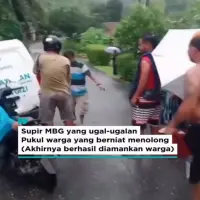 Viral Sopir MBG Ngamuk di Kebumen, Tabrak Pagar SD dan Ribut dengan Warga
