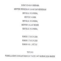 Jadwal Libur Sekolah Selama Bulan Ramadhan 2026, Catat Tanggalnya!