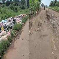 Jalan Rusak dan Sampah Berserakan Keluhkan Warga di Ruas Jalan Cipeundeuy–Pabuaran Subang