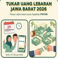 Warga Jawa Barat Wajib Tahu! Tukar Uang Lebaran via Aplikasi PINTAR Kini Dibuka Lebih Awal