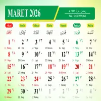 Kalender Maret 2026: Jadwal Lengkap Libur Nasional dan Cuti Bersama, Ada Long Weekend Lebaran