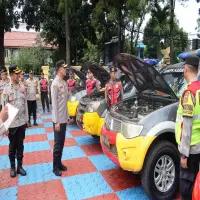 Cek Fisik Personel dan Kelayakan Kendaraan, Jelang Ketupat Lodaya 2026, Polres Siaga Penuh