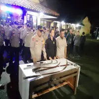 Cegah Tawuran Remaja  Subang, Polsek Pagaden Sita Enam Senjata Tajam dari Pelajar