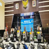 Polres Subang Bekuk Komplotan Curanmor, 9 pelaku ditangkap, 16 motor diamankan