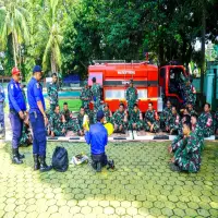 Siaga Kebakaran, Kodim 0605/Subang Latih Personel
