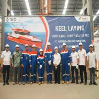 Pertamina Trans Kontinental Bersama Galangan Nasional Resmi Mulai Pembangunan Utility Boat 22 Pax