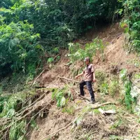 Akses Wisata Curug Malela Tertutup Longsor