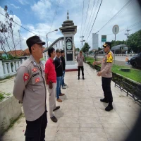 Polsek Pusakanagara Lakukan Patroli dan Penyekatan di Jembatan Sewo Sambut Gubernur Jabar dan Bupati Subang