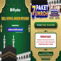 Wujud Apresiasi untuk Pelanggan Setia, Miyako Hadiahkan 7 Paket Umrah Gratis
