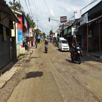 Setelah Diperbaiki, Jalan Raya di Cigadung di Subang  Kembali Rusak