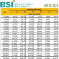 Info Terbaru Tabel Pinjaman KUR Bank BSI Plafon 50 Juta,  Cek Syarat & Tabel Angsuran Terbarunya
