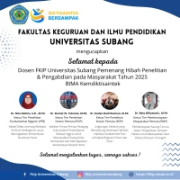 Empat Dosen FKIP Universitas Subang Raih Hibah Penelitian dan Pengabdian BIMA Kemendikbudristek 2025