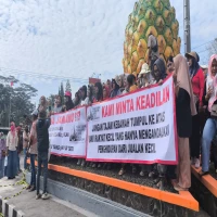 Pedagang Nanas Terdampak Pembongkaran di Subang Demo ke Dedi Mulyadi