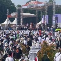 Solidaritas Tanpa Batas, Ribuan Warga Subang Turun ke Jalan Dukung Palestina