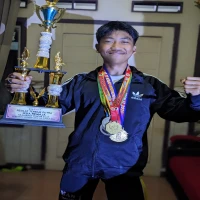 Juara 1 Pencak Silat, Rizki Abimanyu Anggota Karang Taruna Desa Sukamelang