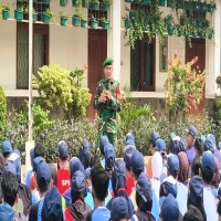 MPLS Hari Kedua di Purwakarta Libatkan TNI, Beri Materi Baris Berbaris dan Wawasan Kebangsaan