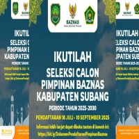 BAZNAS Subang Buka Pendaftaran Calon Pimpinan Periode 2025–2030 Ini Syarat dan Tahapan Seleksinya